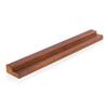 MNKE Vinyl Record Wall Mount - an Elegant Display Ledge Made from Solid Wood - This Vinyl Record Shelf Will Hold Records of Any Size (Brown) view 1