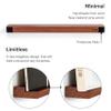 MNKE Vinyl Record Wall Mount - an Elegant Display Ledge Made from Solid Wood - This Vinyl Record Shelf Will Hold Records of Any Size (Brown) view 4