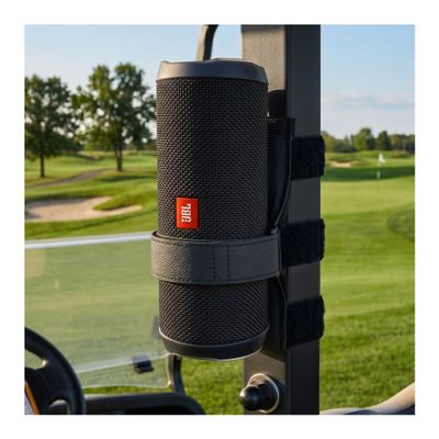 HomeMount Portable Speaker Mount for Golf Cart Accessories - Adjustable Strap Fits Bluetooth Wireless Speaker Strap Attachment to Heater/Beach Umbrella/Boat