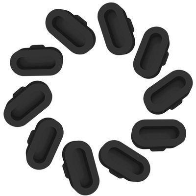 RuenTech Silicone Anti-Dust Plugs Compatible with Fenix 5X 5 5S Plus,Vivoactive 3, Forerunner 935 945 45 45S 245 Music, Approach S60 S40 S10 X10, Instinct, Impact, Vivosport, (Black-10pcs)