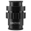 0.5X C-Mount Objective Lens,1/2 CTV Adapter for Video Digital Camera Trinocular Stereo Microscope, Comes with 1-1/8 view 1