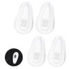 Betterun Clear Replacement 2 Pairs Nose Pads for Oakley Wingfold OX5100/Wiretap 2.0 OX5152/Tincup OX3184 OX5099 OX5094/Base Plate OX3232/Surface Plate OX5132/Wingback SQ OX5148/Conductor OO4106 OO4107 view 2