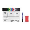Andoer Professional Acrylic Clapboard Dry Erase TV Film Movie Director Cut Action Scene Clapper Board Slate with Marker Pen Eraser view 1