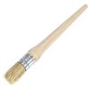 Natural Bristle Round Paint Professional Wax Painting Brush Wooden Handle for Oil Acrylic Watercolor Art 25mm view 1