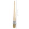 Natural Bristle Round Paint Professional Wax Painting Brush Wooden Handle for Oil Acrylic Watercolor Art 25mm view 2