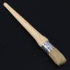 Natural Bristle Round Paint Professional Wax Painting Brush Wooden Handle for Oil Acrylic Watercolor Art 25mm view 4