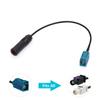 Bingfu Universal Vehicle Car Stereo FM AM Radio Antenna Adapter Cable (2-Pack) Fakra Z Male Female to DIN Plug Connector Cable for Car Stereo Audio HD Radio Head Unit CD Media Player Receiver view 4
