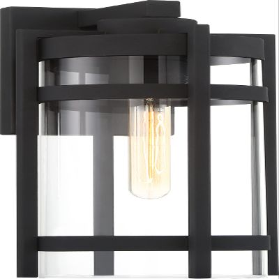 Nuvo 60/6573 Tofino 1 Light Large Lantern,Textured Black
