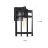 Nuvo 60/6573 Tofino 1 Light Large Lantern,Textured Black view 2
