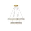 Elegant Lighting Indoor Modern Home Decorative Bright Monroe Integrated LED chip Light Gold Chandelier Clear Royal Cut Crystal view 1