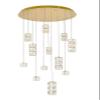 Elegant Lighting Indoor Modern Home Decorative Bright Polaris LED Light Gold Pendant Clear Crystal view 1