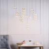 Elegant Lighting Indoor Modern Home Decorative Bright Polaris LED Light Gold Pendant Clear Crystal view 2