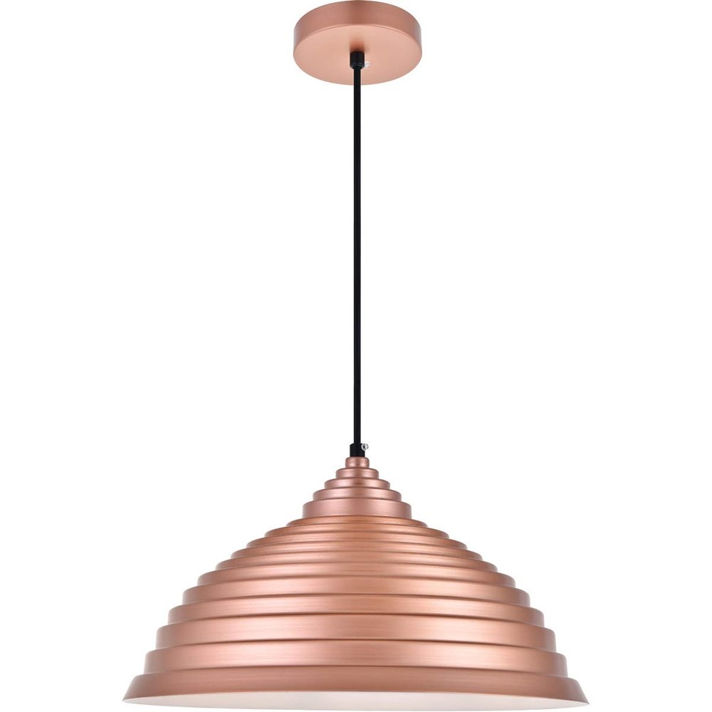 Living District Circa 1 Light Honey Gold Pendant