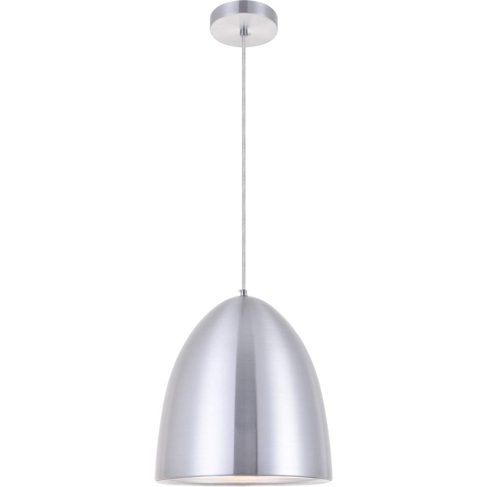 Living District Circa 1 Light Burnished Nickel Pendant