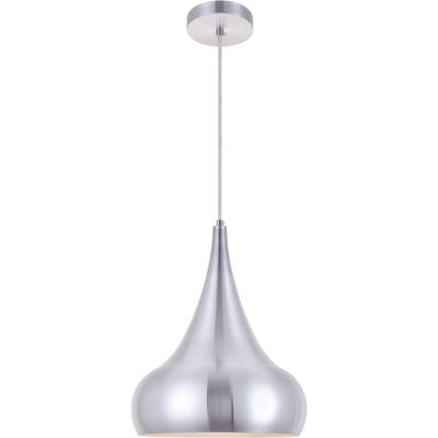 Living District Circa 1 Light Burnished Nickel Pendant