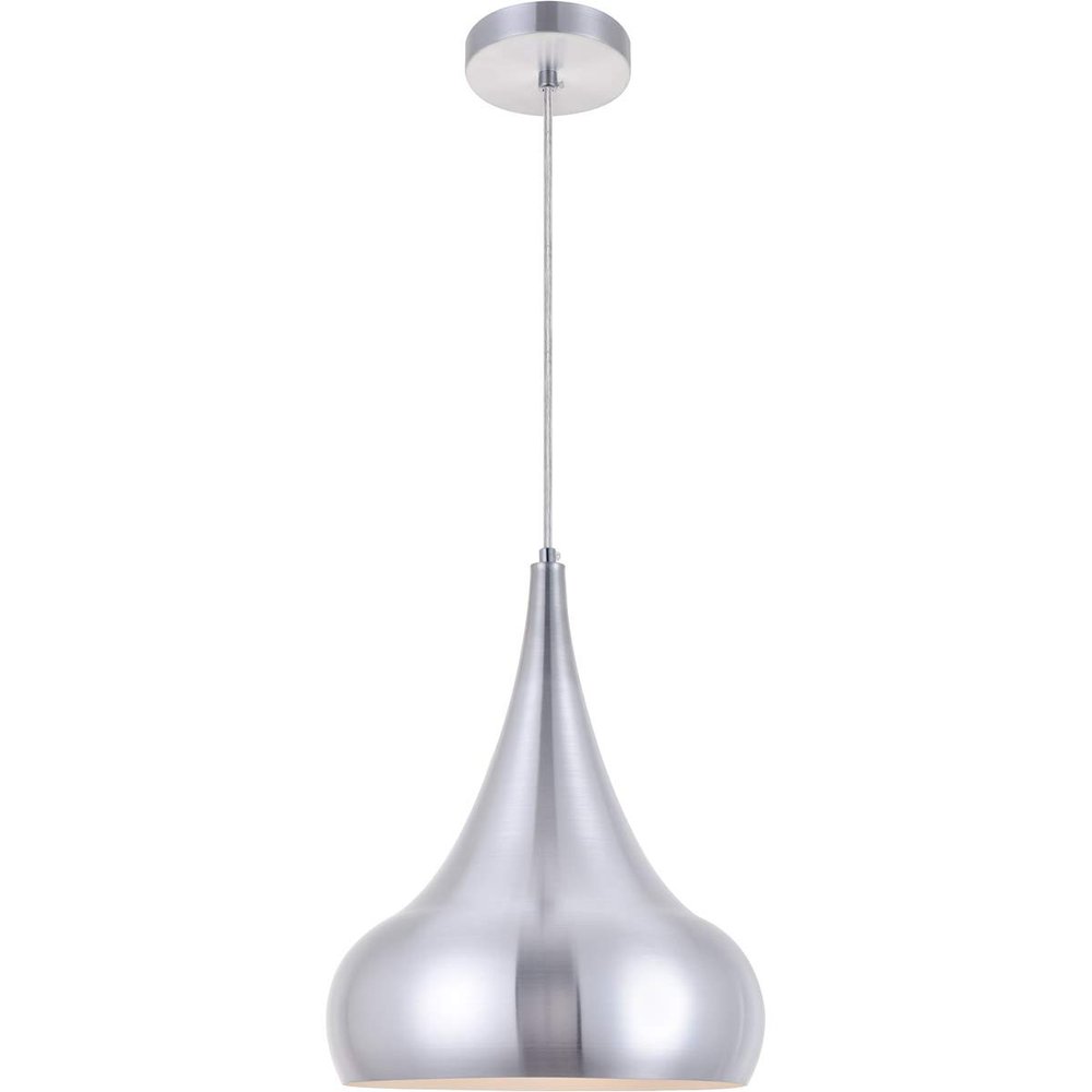 Living District Circa 1 Light Burnished Nickel Pendant
