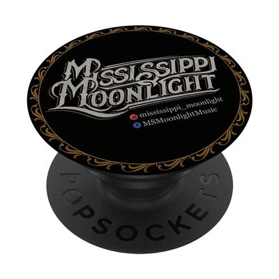Mississippi Moonlight Logo PopSockets Grip and Stand for Phones and Tablets