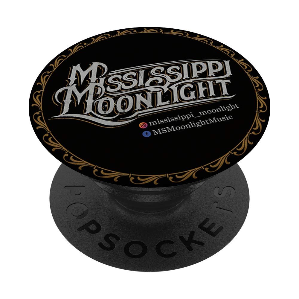 Mississippi Moonlight Logo PopSockets Grip and Stand for Phones and Tablets