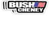 Chilli Purple Bush Cheney - Retro President Campaign 2000 Gift Decorations - 4x3 Vinyl Stickers, Laptop Decal, Water Bottle Sticker (Set of 3)