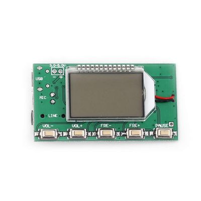 HiLetgo Digital FM Transmitter Module FM Transmitter Stereo Frequency Modulation DSP PLL 76.0-108.0MHz Multi-Function Frequency Modulation with LCD Display