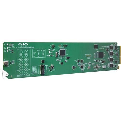 Aja OPENGEAR 3G-SDI 8-Channel 24-BIT AES EMBEDDER/DISEMBEDDER Card