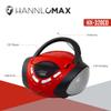 HANNLOMAX HX-320CD CD/MP3 Boombox, Radio, USB Port (Red/Black) view 3