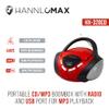 HANNLOMAX HX-320CD CD/MP3 Boombox, Radio, USB Port (Red/Black) view 4