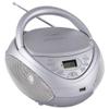 HANNLOMAX HX-326CD CD/MP3 Boombox with Radio and USB Port (Silver) view 1