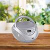 HANNLOMAX HX-326CD CD/MP3 Boombox with Radio and USB Port (Silver) view 2