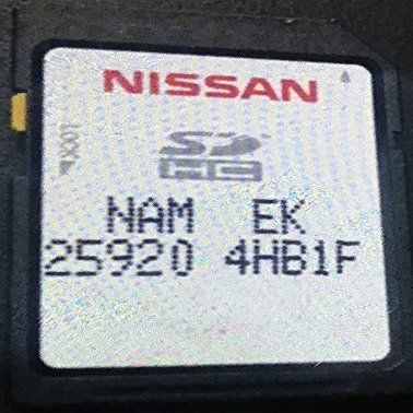 2018 Infiniti Q50 25920-4HB1F Navigation SD Card