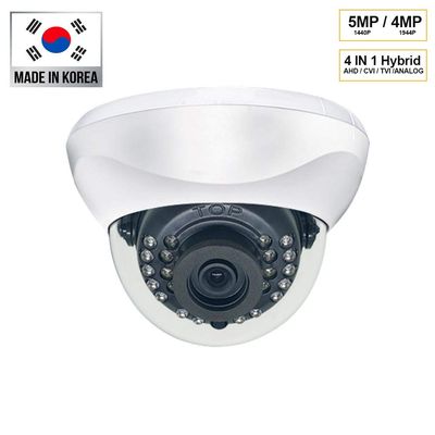 5MP 4 in 1 2.7-12mm Motorized Auto Focus Indoor HD Dome Camera Made in Korea