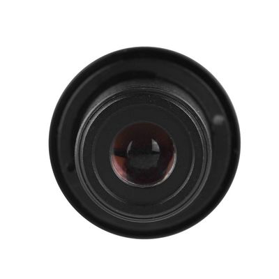 CCTV Lens, 180 Wide Angle 5MP HD Infrared Night Security Camera Lens with 2.1mm Length for Indoor Outdoor Plastic Black