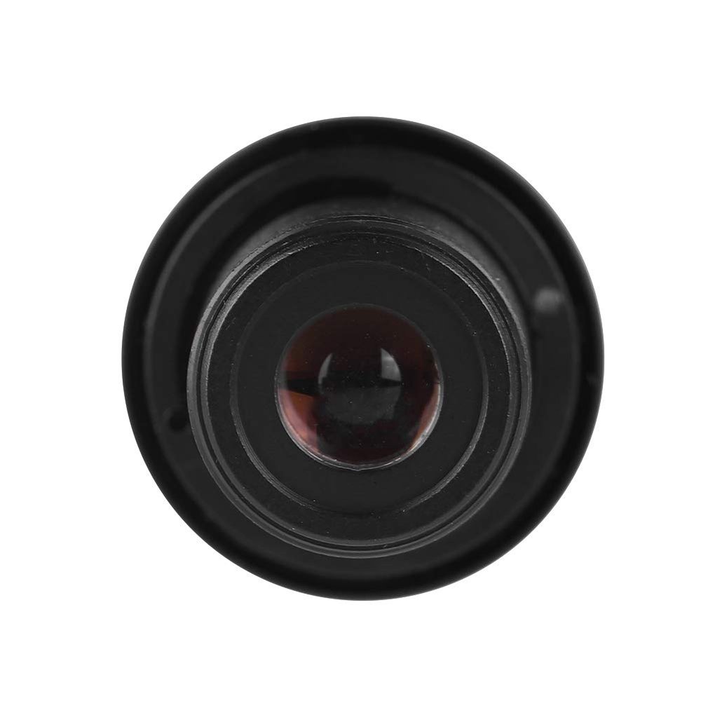 CCTV Lens, 180 Wide Angle 5MP HD Infrared Night Security Camera Lens with 2.1mm Length for Indoor Outdoor Plastic Black