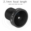 CCTV Lens, 180 Wide Angle 5MP HD Infrared Night Security Camera Lens with 2.1mm Length for Indoor Outdoor Plastic Black view 2