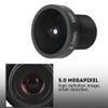 CCTV Lens, 180 Wide Angle 5MP HD Infrared Night Security Camera Lens with 2.1mm Length for Indoor Outdoor Plastic Black view 4
