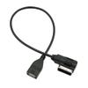Tbest Music Interface Cable Adapter,USB Music Interface AMI MMI AUX MP3 Cable Adapter Adapter o Cable for S4 S5 S6 Ami USB 27 Cm MMI 2g Bluetooth Adapter for 4f0051510g view 1