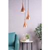 Living District Aiken 3 Light Honey Gold Pendant view 2