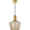 Living District Ronnie 1-Light Modern Metal Pendant in Brass view 1