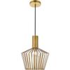 Living District Ronnie 1-Light Modern Metal Pendant in Brass view 3
