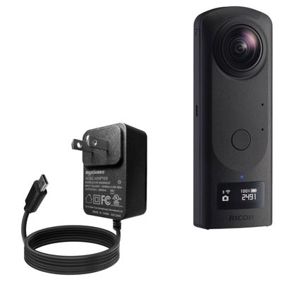 BoxWave Charger Compatible with Ricoh Theta Z1 - Wall Charger Direct (15W), Rapid Charge Your Device with Built-in 3ft Cable