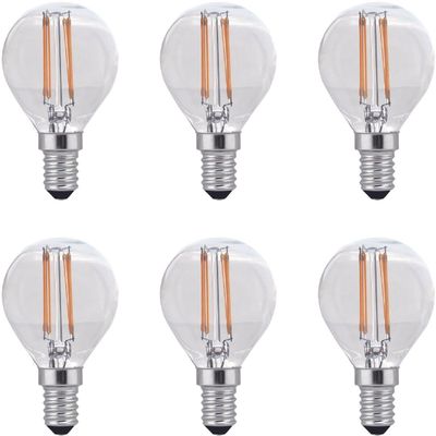 Elitco Lighting Dimmable 4W LED G14 Light Bulb 2700K Pack of 6