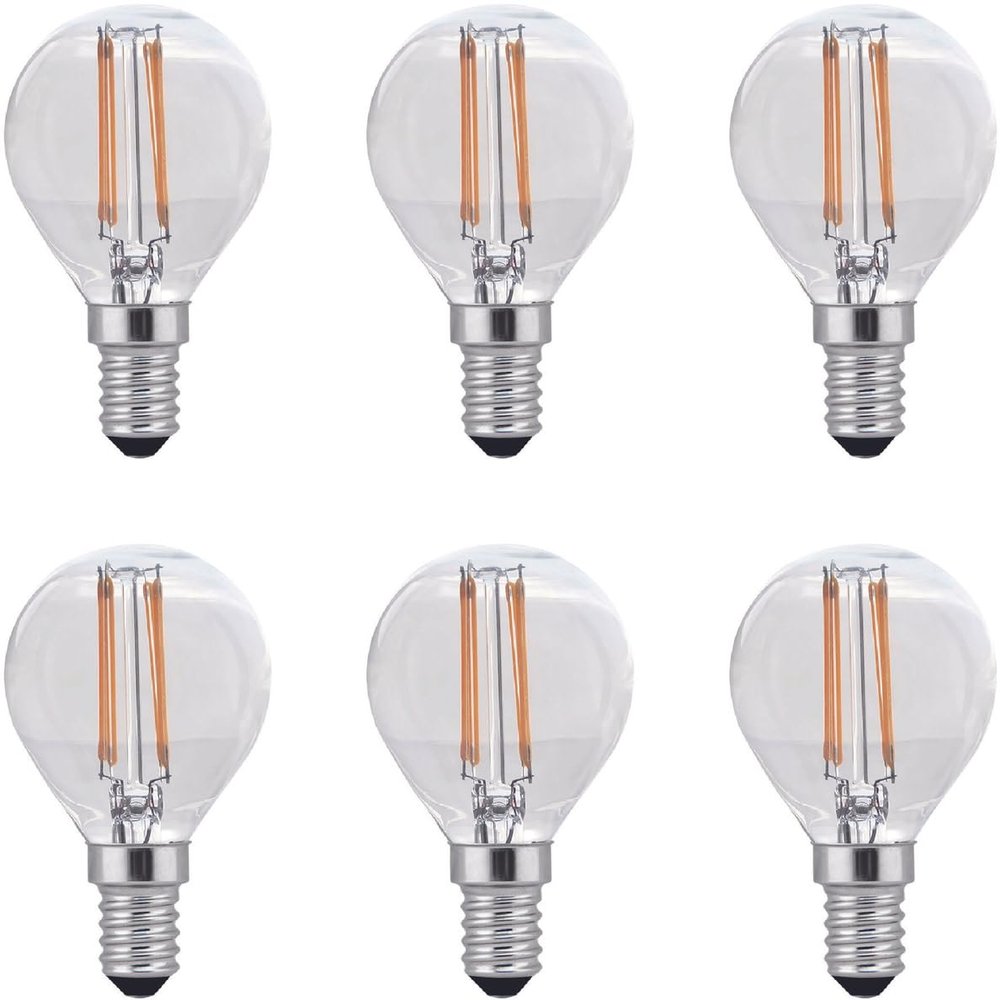 Elitco Lighting Dimmable 4W LED G14 Light Bulb 2700K Pack of 6