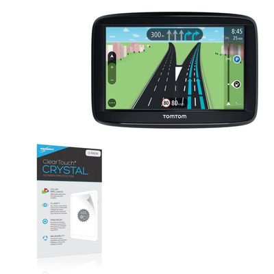 BoxWave Screen Protector Compatible with Tomtom Via 62 - ClearTouch Crystal (2-Pack), HD Film Skin - Shields from Scratches