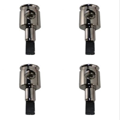 4 x Install Bay 4 in / 8 Out Nickel Plated Reducer Adapter Power Ground