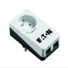 Eaton Multiprise/Parafoudre - Eaton Protection Box 1 Tel@ FR - PB1TF - 1 Prise FR + 1 Prise tlphonique - Blanc & Noir view 1