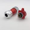 CNLINKO 4 Pin Power Industrial Circular Connector, Male Plug & Female Panel Mount Receptacles Socket Jack, Outdoor Waterproof IP67, Zinc Alloy Metal Case, Heavy Duty view 2