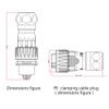 CNLINKO 4 Pin Power Industrial Circular Connector, Male Plug & Female Panel Mount Receptacles Socket Jack, Outdoor Waterproof IP67, Zinc Alloy Metal Case, Heavy Duty view 3