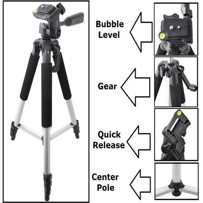 57" Pro Series New Tripod with Case for Nikon D3500