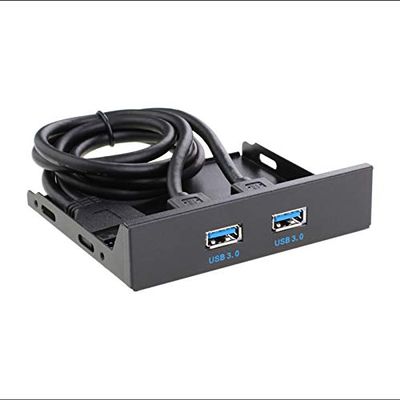 3.5 Inch Floppy Drive Bit Front Panel USB Hub 2 USB 3.0 Port Output 20 Pin Connector Input Front Panel Data Hub