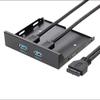 3.5 Inch Floppy Drive Bit Front Panel USB Hub 2 USB 3.0 Port Output 20 Pin Connector Input Front Panel Data Hub view 2